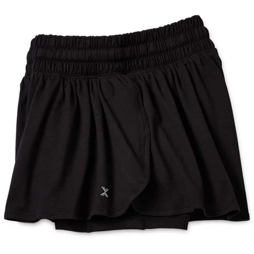 Xersion Big Kids Girls Plus Mid Rise Pull-On Short, Size 2XL, Black